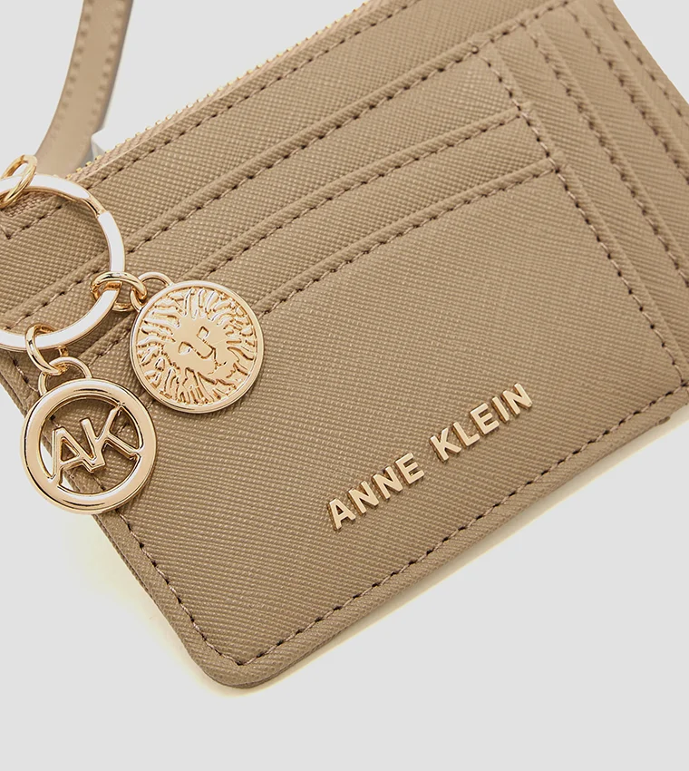 Anne Klein  Anne Klein Logo Detail Zippered Wallet for Women | Best Price UAE